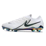 Nike Phantom GX2 Elite White and Green Firm Ground FG Football Boot - White/Black