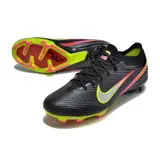 Nike Zoom Mercurial Vapor 15 Elite Black Pack Firm Ground FG Kids Football Boot - Black/Volt/Pink