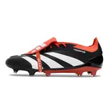 Adidas Predator 30 Elite Tongue Black and Red Firm Ground FG Football Boot