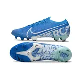 Nike Zoom Mercurial Vapor 13 Elite Blue and White Firm Ground FG Football Boot