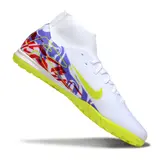 Nike Zoom Mercurial Superfly 10 Academy White and Purple Turf TF Football Boot