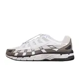Nike P-6000 White and Brown Running Shoes - White/Dark Brown