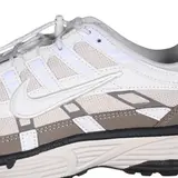 Nike P-6000 White and Brown Running Shoes - White/Dark Brown