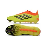 Adidas Predator 26 Elite Laceless Yellow and Orange Firm Ground FG Football Boot