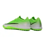 Nike Air Zoom Mercurial Vapor 17 Elite Green and White Turf TF Kids Football Boot - Green