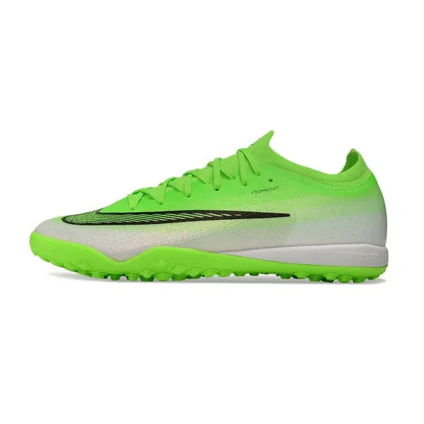 Nike Air Zoom Mercurial Vapor 17 Elite Green and White Turf TF Kids Football Boot - Green
