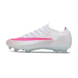 Nike Air Zoom Mercurial Vapor 17 Elite White and Pink Firm Ground FG Kids Football Boot