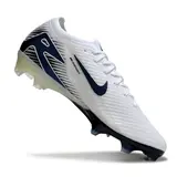 Nike Air Zoom Mercurial Vapor 16 Elite White and Green Firm Ground FG Football Boot - White/Navy