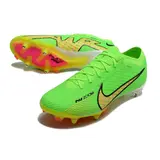 Nike Zoom Mercurial Vapor 15 Elite Green and Yellow Aluminium Studs SG Football Boot