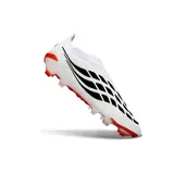 Adidas Predator 26 Elite Laceless White, Orange and Black Firm Ground FG Football Boot