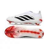 Adidas Predator 26 Elite Laceless White, Orange and Black Firm Ground FG Football Boot