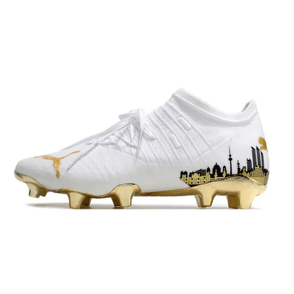 Puma Future Z1.3 White and Gold Firm Ground FG Football Boot