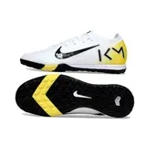 Nike Zoom Mercurial Vapor 16 Elite Mbappe Pack White and Yellow Turf TF Football Boot