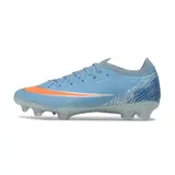 Nike Air Zoom Mercurial Vapor 17 Elite Light Blue and White Firm Ground FG Football Boot - Grey Blue/Orange