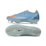 Nike Air Zoom Mercurial Vapor 17 Elite Light Blue and White Firm Ground FG Football Boot - Grey Blue/Orange