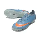 Nike Air Zoom Mercurial Vapor 17 Elite Light Blue and White Firm Ground FG Football Boot - Grey Blue/Orange