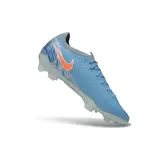 Nike Air Zoom Mercurial Vapor 17 Elite Light Blue and White Firm Ground FG Football Boot - Grey Blue/Orange