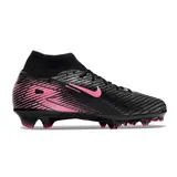 Nike Air Zoom Mercurial Superfly 10 Elite Black and Pink Firm Ground FG Kids Football Boot
