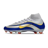 Nike Air Zoom Mercurial Superfly 10 Elite Gray and Blue Firm Ground FG Football Boot