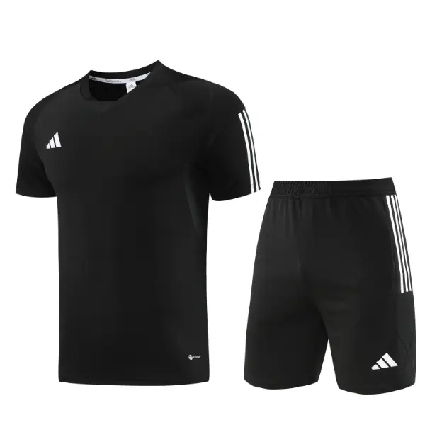 Adidas Black Training Set T-Shirt and Shorts