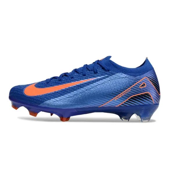 Nike Air Zoom Mercurial Vapor 16 Elite Blue and Orange Firm Ground FG Football Boot - Blue/Orange Swoosh
