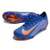 Nike Air Zoom Mercurial Vapor 16 Elite Blue and Orange Firm Ground FG Football Boot - Blue/Orange Swoosh