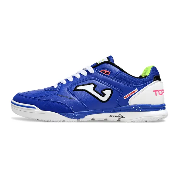 Joma Top Flex Rebound Blue and White Indoor IC Football Boot