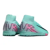 Nike Zoom Mercurial Superfly 10 Elite Light Blue and Pink Turf TF Football Boot