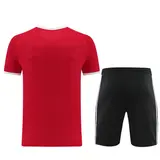 Adidas Red Training Set T-Shirt and Shorts - Trefoil Logo