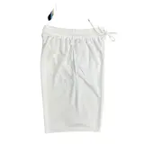 Nike White Grey and Black Shorts - White/Black Logo