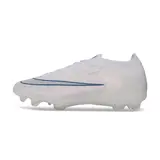 Nike Air Zoom Mercurial Vapor 17 Elite White and Blue Firm Ground FG Football Boot - White/Navy