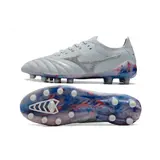 Mizuno Morelia Neo III Elite White Blue and Red Firm Ground FG Football Boot