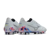 Mizuno Morelia Neo III Elite White Blue and Red Firm Ground FG Football Boot