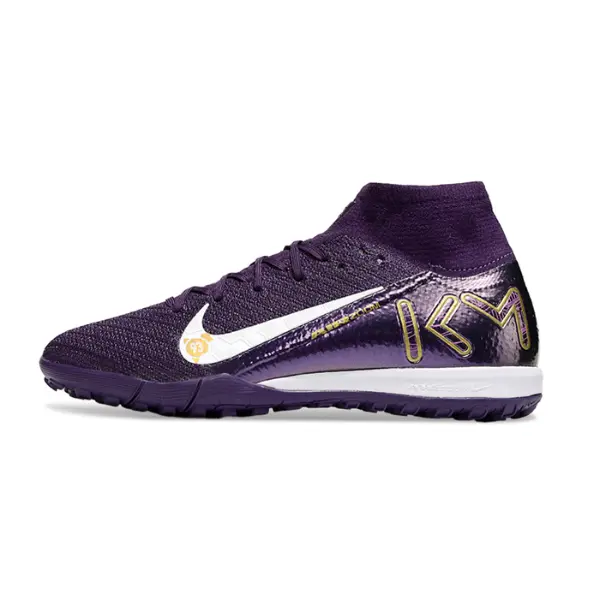 Nike Zoom Mercurial Superfly 10 Elite Mbappe Purple Turf TF Kids Football Boot