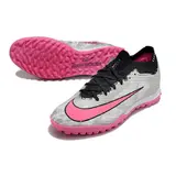 Nike Zoom Mercurial Vapor 15 Elite Gray and Pink Turf TF Kids Football Boot