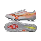 Mizuno Alpha III Elite Gray and Orange Firm Ground FG Football Boot