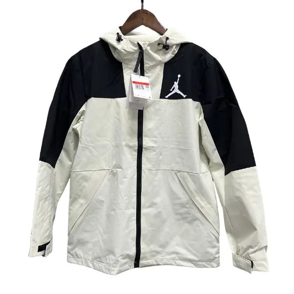 Jordan Beige and Black Windbreaker Jacket