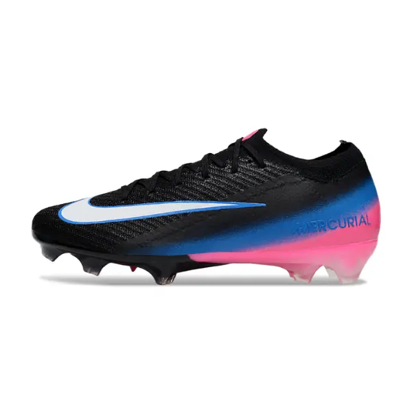 Nike Air Zoom Mercurial Vapor 16 Elite Black Pink and Blue Firm Ground FG Football Boot
