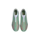 Adidas F50 Hyperfast Laceless Elite Light Green and White Turf TF Kids Football Boot