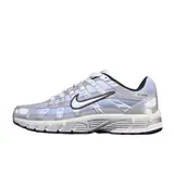 Nike P-6000 White and Silver Running Shoes - Silver/Blue