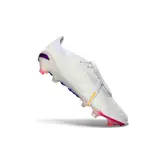 Adidas Predator 26 Elite Tongue White, Pink and Purple Firm Ground FG Football Boot
