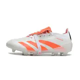 Adidas Predator 30 Elite Tongue White and Orange Firm Ground FG Kids Football Boot