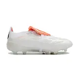 Adidas Predator 30 Elite Tongue White and Orange Firm Ground FG Kids Football Boot