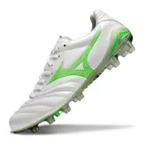 Mizuno Morelia Neo IV Pro White and Green Firm Ground FG Football Boot