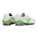 Mizuno Morelia Neo IV Pro White and Green Firm Ground FG Football Boot