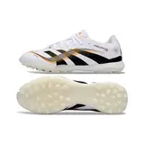 Adidas Predator 25 Elite White Black and Gold Turf TF Football Boot