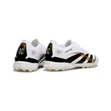 Adidas Predator 25 Elite White Black and Gold Turf TF Football Boot