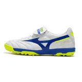 Mizuno Morelia Sala Classic White Blue and Yellow Turf TF Football Boot