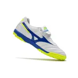 Mizuno Morelia Sala Classic White Blue and Yellow Turf TF Football Boot