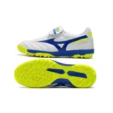 Mizuno Morelia Sala Classic White Blue and Yellow Turf TF Football Boot